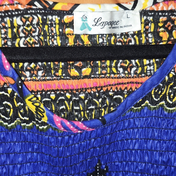 Lapagèe Multicolor Patterned Top - Picture 1 of 4